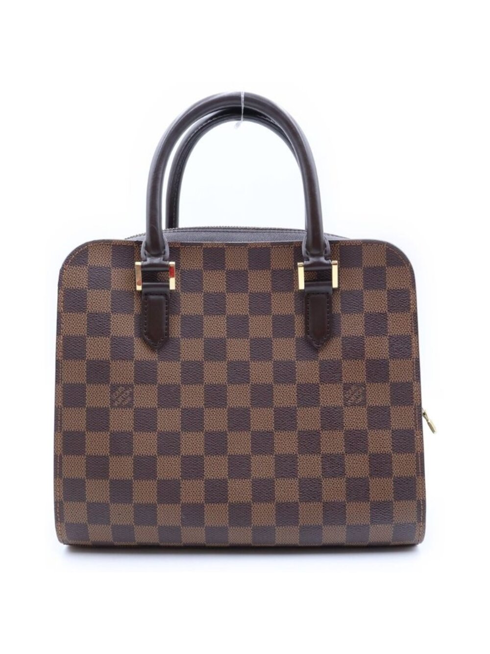 Louis Vuitton Damier Triana Handbag Leather Brown